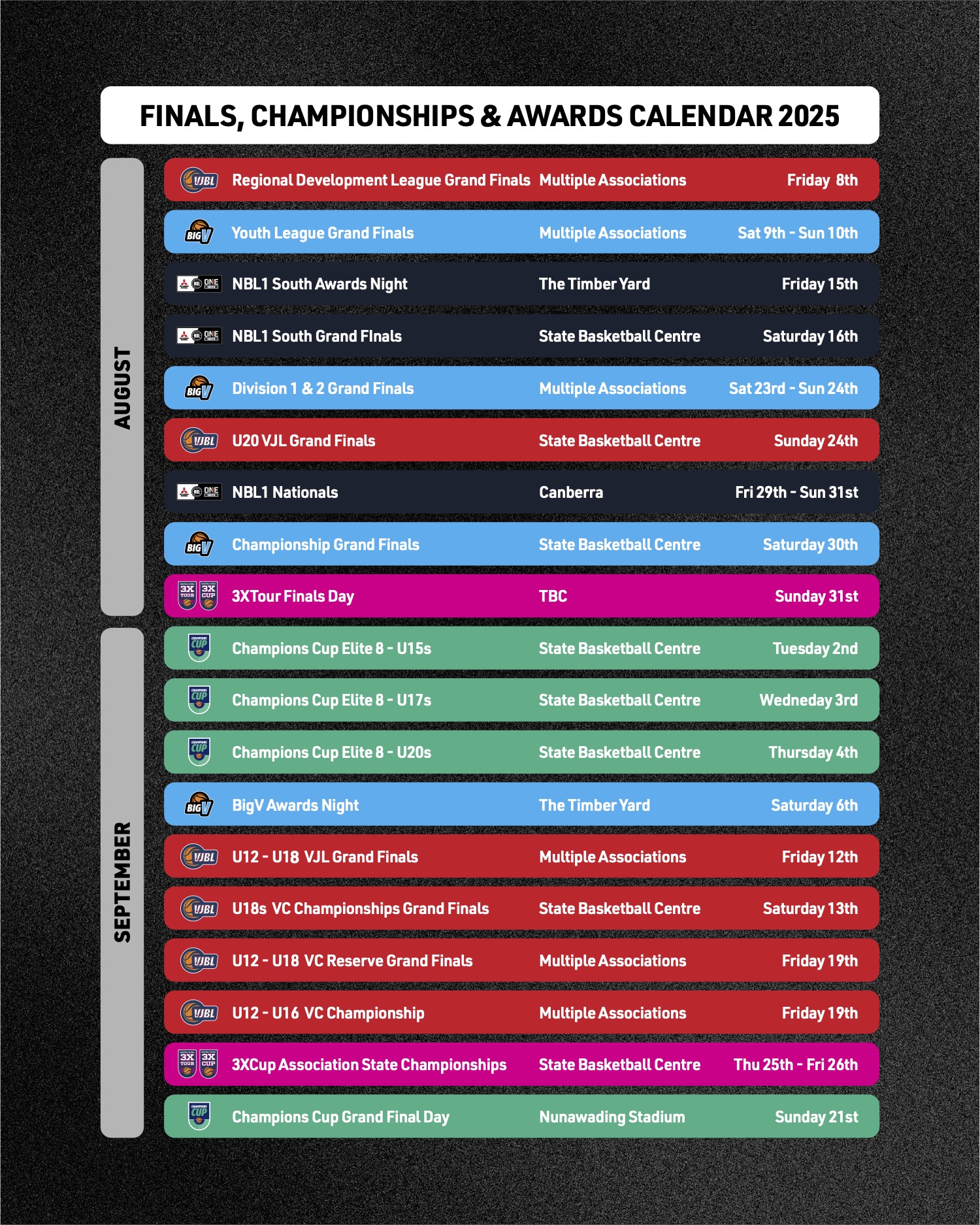 Leagues Calendar Chronological (1)