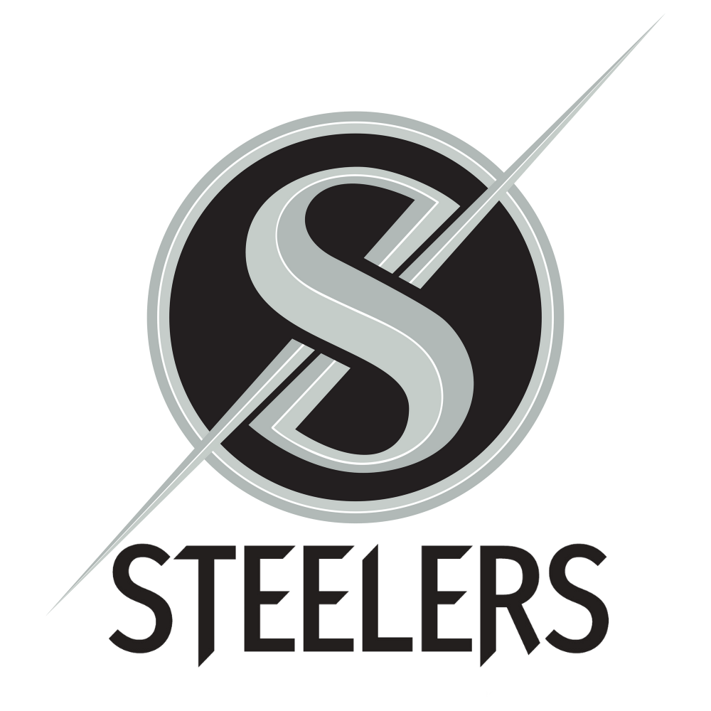 Steelers Logo White Black